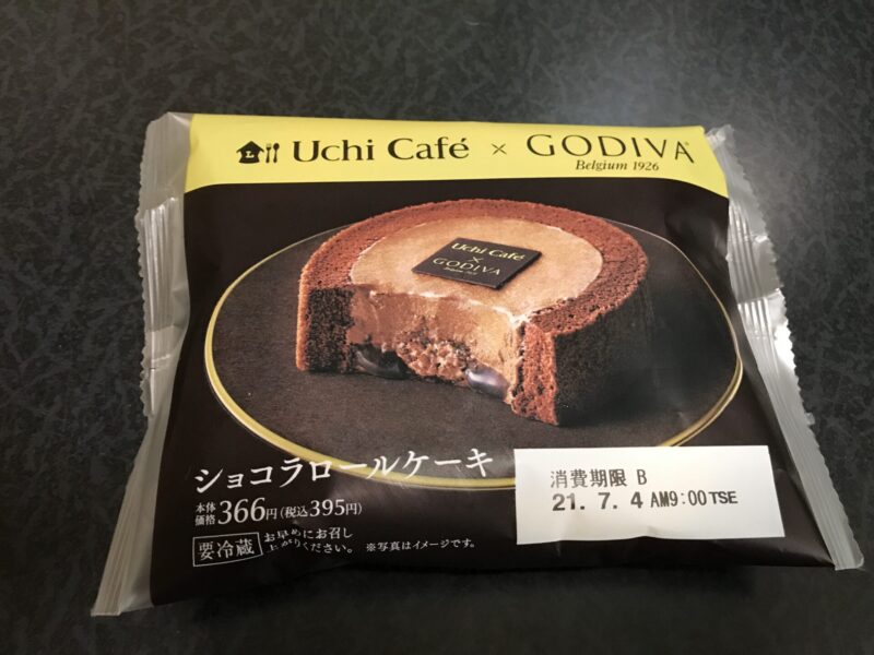 Uchi Café×GODIVA　ショコラロールケーキパッケージ